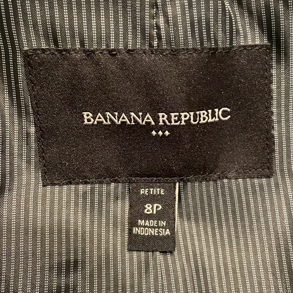 Banana Republic women’s charcoal grey military style pea coat light jacket. - Picture 11 of 12